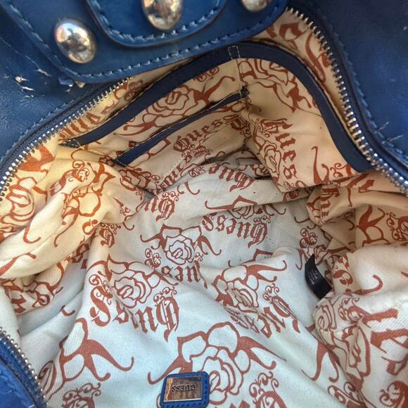 Vintage guess blue handbag - Picture 4 of 8